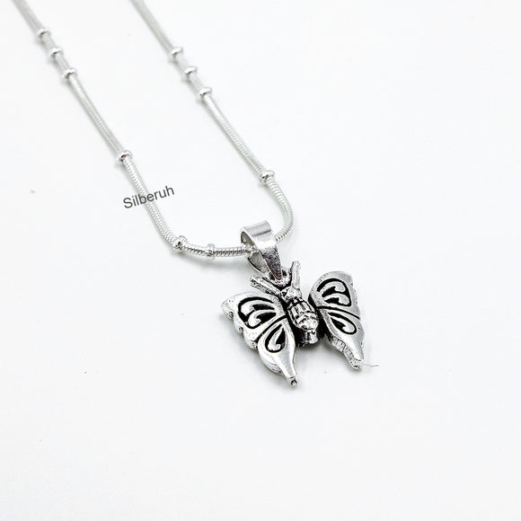 Sterling Silver Large Butterfly Wing Pendant – McCall Jewelry Company